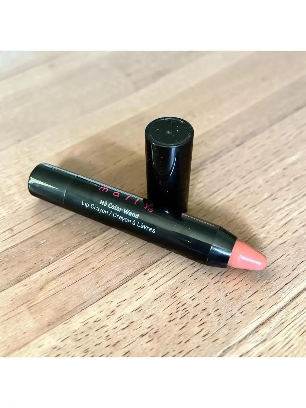 Mally H3 Color Wand Lip Crayon in Coral Peach